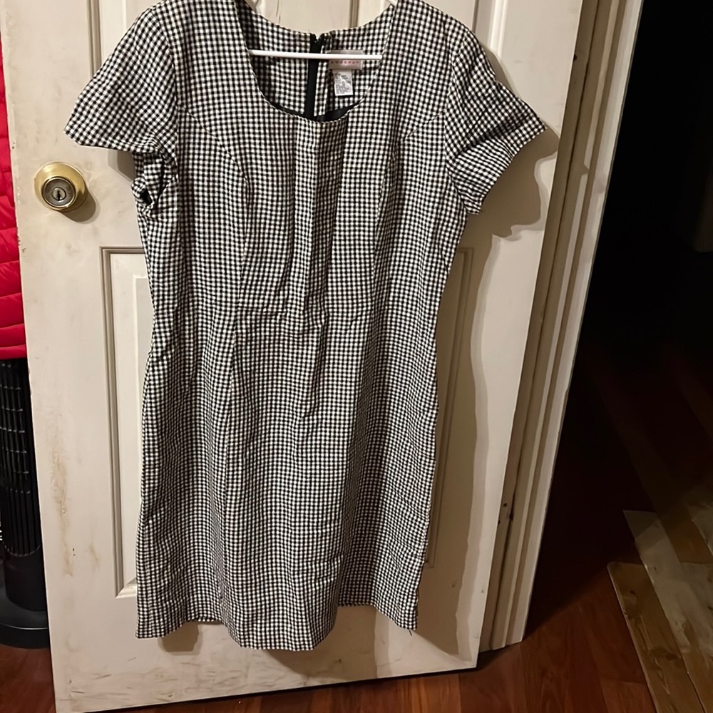 Women’s B&W checkered dress